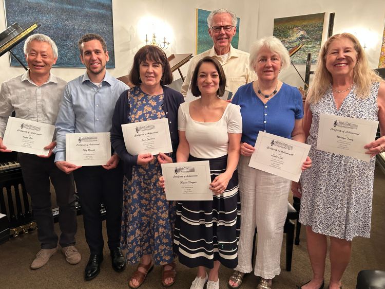 Adult Student Recital in June of 2025